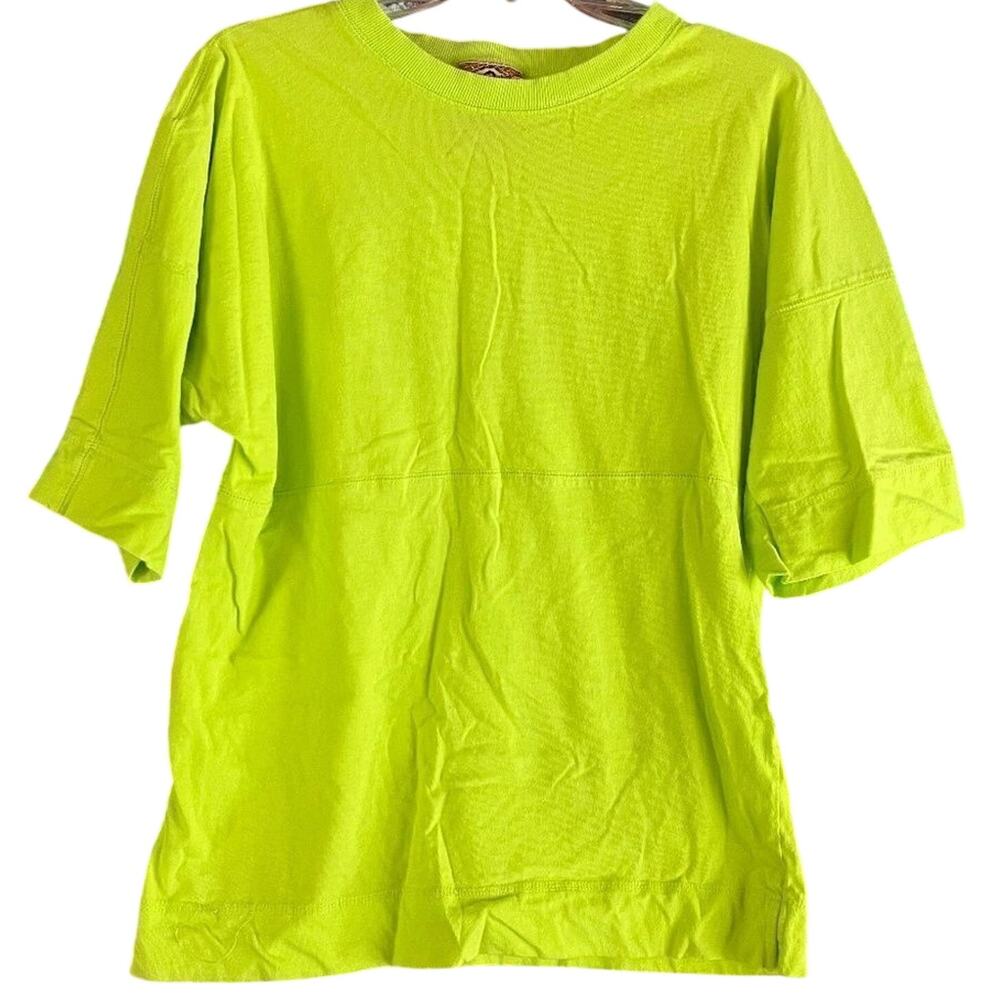 Vintage 1991 Bis Bis Gene Ewing Neon Yellow/Green Tee Shirt t-shirt Medium